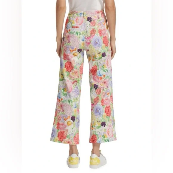 Alice + Olivia floral coin pocket cropped jean NWOT Jeans